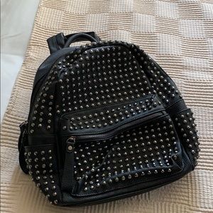 Vegan Leather Studded Backpack